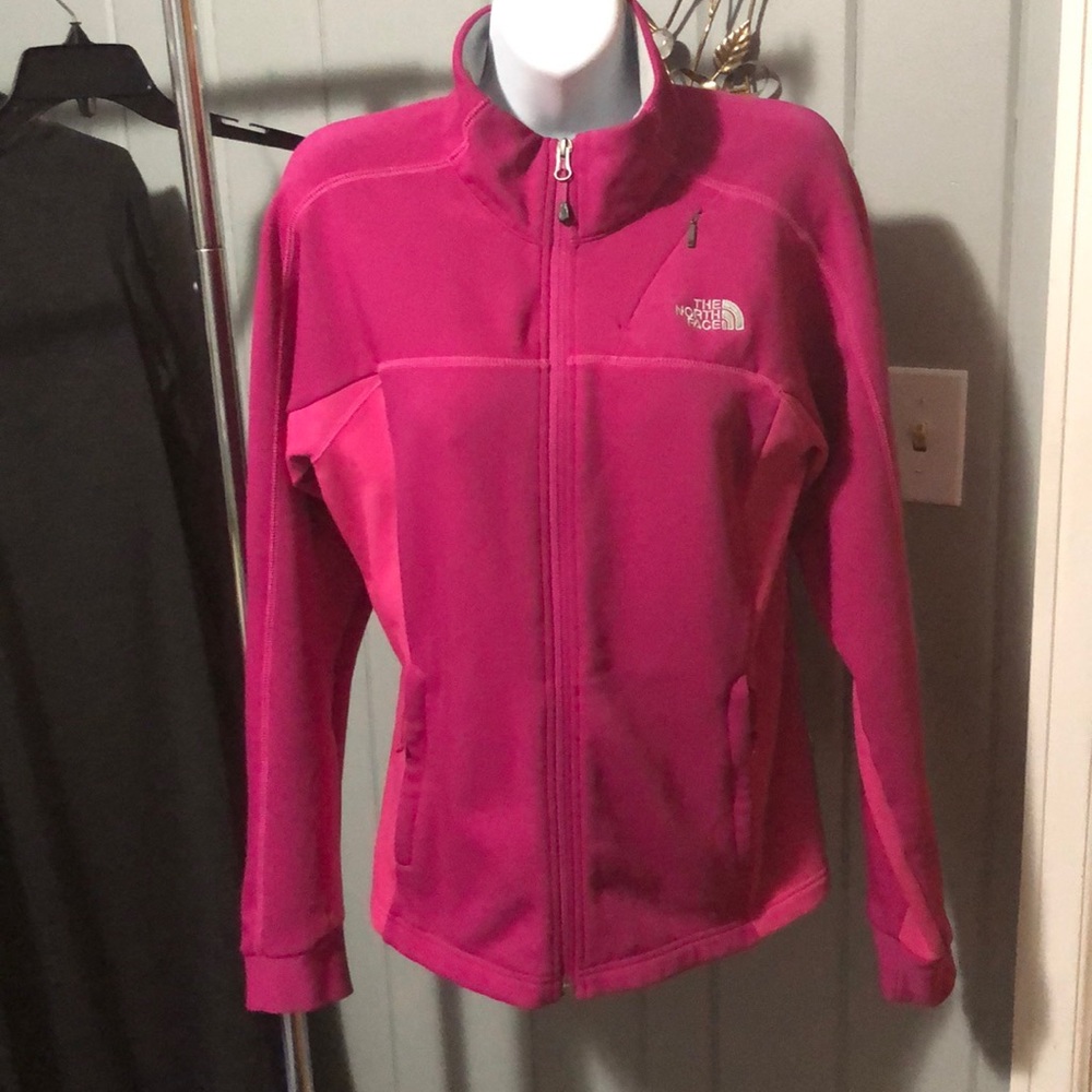 North Face pink jacket size medium